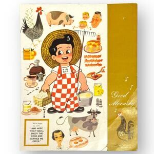 Rare 1960 Becker’s Big Boy Diner Menu – Robert C. Wian Enterprises MCM Americana